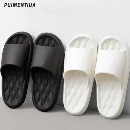 Slippers Men Thick Platform Cloud Slippers Summer Beach Eva Soft Sole Slide Sandals Leisure Men Ladies Indoor Bathroom AntiSlip Shoes