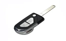 2Button Flip Flip Remote Key Shell Car Care Key Cover استبدال Uncut Hu83 Blade Fob لـ Citroen C3 C5 DS324992672311366