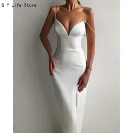 Kleid Weiß Sogar Kleid 2022 Sommer Sexi Frau Kleid Pendler Einfarbig Kleid mit Hoher Elastizität Plus Größe Brust Baumwolle party Kleid