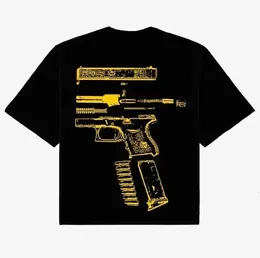 Y2K T-shirt Mens Harajuku Hip-Hop-handskar Vi tror på grafisk tryckning Rund hals Bomulls ultravin Tshirt gotisk kortärmad topp 240305