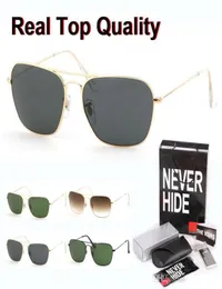 quality 3136 Brand Sunglasses for Men Women Alloy Frame Glass Lens oculos de sol with original box packages accessories ev1688150