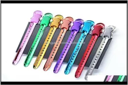 Aessories Tools Products12Pcs Hair Curl Styling Coloring Dividing Duck Bill Clips Metal Hairdressing Sectioning Alligator Hairpi6781573