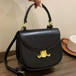 Brand 2024 Trendy Women's Handbag Fashion Versatile One Shoulder bags Crossbody Small Half Round Saddle Bag