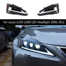 Front Lamp DRL DAYTIME Running Light Streamer Turn Signalindikator Hög/låg stråle för Lexus IS250 IS300 LED-strålkastarenhet 06-12