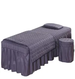 4 pezzi di alta qualità plaid salone di bellezza set di biancheria da letto massaggio spa biancheria da letto lenzuola copriletto federa copripiumino C022373604289240161