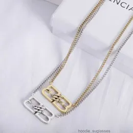 2024 Women Luxury Designer Necklace Choker Pendant Chain 18k Gold Plated Stainless Steel Bb Letter Necklaces Wedding Jewelry Accessories Bwpf1