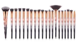 20pcs Diomand Rękołaj Zestaw pędzla pędzla proszka proszek do powiek podkład Blend Blush Lip pędzel oczy Eyeliner rzęs szczotki brwi SET2811382