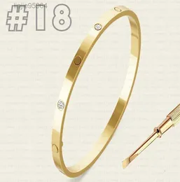 4mm 18k Gold Gold High Quality Bangle Fashion Lover Bracelet for Women Girl Wedding Day Jewelry 3