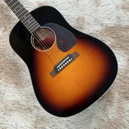 J45 Guitar Guitar G-Brand HH Wood Sunburst Color Free Ship