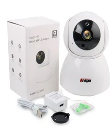 ANSPO Kablosuz Ana Sayfa CCTV IP Kamera 1080p Pan Tilt Network Gözetim IR Gece Görme WiFi Webcam Kapalı Bebek Monitörü hareket DECT5891423