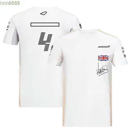 9EA5 Herrpolos F1 Driver T-shirt Mens Team Uniform kortärmad fläktkläder Casual Sports Round Neck Racing Suit kan anpassas