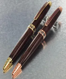 Korloff Pen Brownish red rose gold Decorative pattern clip Ballpoint Pens Luxury Vintage Style gift no box6732921