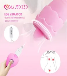 EXVOID Tongue Oral Licking Vibrators sexy Toys for Women Egg Vibrator Gspot Vagina Massager Dildo 12 Speeds Clitoris Stimulator3130593