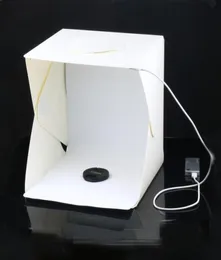 Whole Portable Folding Lightbox Pography Studio Softbox LED Light Soft Box for iPhone Samsang HTC DSLR Camera Po Backgro1167802