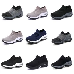 Frauen Männer Laufschuhe GAI Triple Weiß Grau Schwarz Sneaker Tennis Sport Trainer Plattform Schuhe Atmungsaktive Dunkle Mesh Six