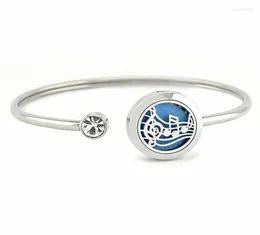 Bangle 2022 Fashion Armband 316L Rostfritt stål Essential Oil Diffuser Parfym Locket Product Whole1242978