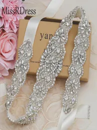 BLING DIAMOND POADE CRYSTAL SASHES BRIDAL BREAD BELTS MED RIBBON Luxury SMYCKE BRUKTITORER PLUS STORLEK REAL Bild i 8885011