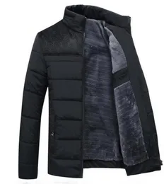 Herren Winter Jacke 2019 Neue Plus Kaschmir Blouson Homme Männlich Stehen Kragen Business Mantel Warm Halten Dicke Splice Baumwolle kleidung8200899