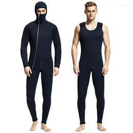 Costumi da bagno da donna Muta da sub Neoprene 7mm Uomo Pesca Pesca subacquea Muta Surf Snorkeling Costume da bagno Abiti divisi Combinaison Surf