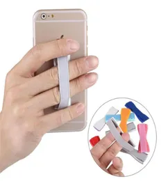 Ny ankomst Grip Hold -enhet med One Finger Universal Cell Phone Strap Soft Elastic Band Holder för alla enheter2523553