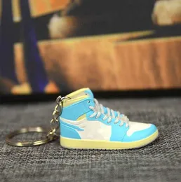 Stereo Mini 3D Pure Handcraft Sneaker Keychain Woman Men Kids Key Ring Gift Luxury Shoes Keychains Car Handbag Key Chain Basketball Shoes Key Holder 10 Styles R24