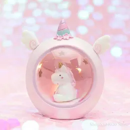 Nachtlichter, Einhorn-Stern-Lampe, Geschenk, kleines Schlafzimmer, Tischdekoration, Mädchen-Herz-Zimmer, Anime-Action-Figur, gedruckt