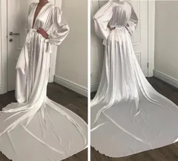 Novo fsahion noite robe roupão de renda pijamas casamento noiva dama de honra roupões vestido para mulher pijamas sleepwear trem varredura 26435429