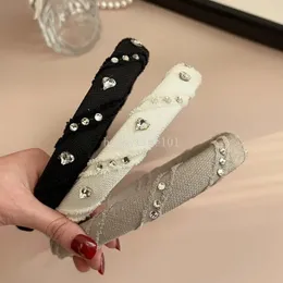 Yeni yüksek dereceli süper flaş kalp şekli Rhinestone Sünger Kafa Bandı Sargı Yüksek Kafatası Üst Bant Saçkop Saç Yıkama Headdress