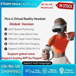 Dispositivos VR/AR Pico 4 VR Headworn Multi funcional Realidade Virtual Headworn 3D VR Óculos 4K + Streaming Game Display Pico 4 VR Q240306