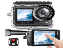 AKASO Brave 7 LE 4K30FPS 20MP Wi-Fi Экшн-камера 4k с сенсорным экраном Камера для видеоблога EIS 20 Водонепроницаемая спортивная камера с дистанционным управлением 28986225