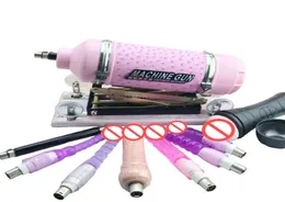 Edle rosa automatische Love Sex Machine Gun Teleskop Sex Gun Vibratoren für Frauen Sex Produkte für Frauen und Männer9779282