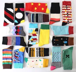 Men039s Socks Summer Fashion Mens Cotton Colorful Striped Jacquard Art Hit Color Dot Long Men39s Sock6870373