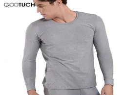 Marca de inverno roupa interior térmica masculina algodão longo ceroulas em torno do pescoço manga longa topos 4xl 5xl 6xl plus size ondergoed g01914333708