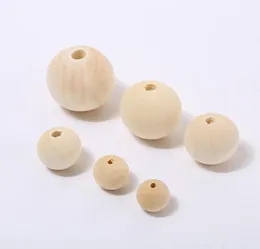 1020mm Holzperlen non finitoPerline per dentizione Gioielli fatti a mano in legno naturale Perline per dentizione in silicone Perline rotonde per bambini Massaggiagengive per bambini4115516