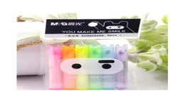 6 Pcslot Cute Kawaii Mini Highlighter Creative Lovely Cartoon Ninja Rabbit Gel Pen For Kids Korean Stationery7130313