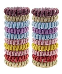 55cm Cloth Telephone Wire Cord Hair Tie Big Girls Children Elastic Hairbands Ring Rope Women Bracelets Scrunchy1588402