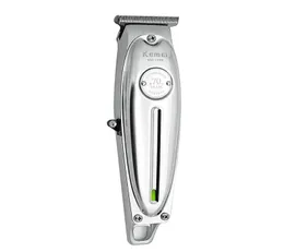 Kemei Professional Full body Materiale metallico Acciaio al carbonio Lama Clipper Ricarica USB, adatto per incisione, spinta del bianco, bordo, testa dell'olio del retore9132707