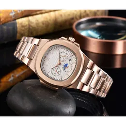 Couro de patente menwatch designer pateksphilippes manwatches Quartz Watchj Estrela Quartz Steel Band Square Watch para homens e mulheres