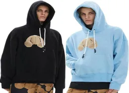 Tasarımcı Erkekler Hoodie Kırık Ayılar Sweatshirts Avuç içi başını kesilmiş açılar oyuncak ayı kapüşonlu kapüşonlu erkekler kadınlar gevşek baskılı sweatshir392562