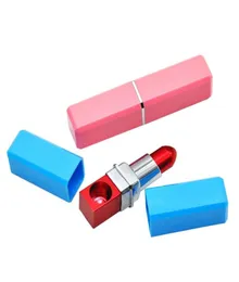 Portable Lipstick Shaped Metal Smoking Pipes Tobacco Cigarette Women Mini Pipes Fashion Lip stick for Lady Girl Christmas Gifts 3 7766504