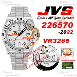 42mm 226570 VR3285 Automatic GMT Mens Watch JVSF White Dial 904L Steel Case And Bracelet Super Edition Same Series Card Puretimewatch Reloj Hombre Watches