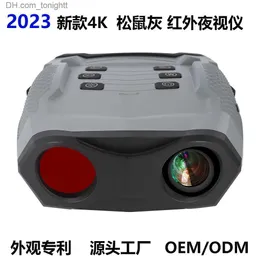 Telescopi Videocamere per azioni sportive Nuovo design Strumento per visione notturna a infrarossi 8 x Zoom digitale 4K HD Dual Barrel Palmare esterno Q240306