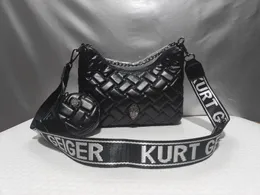 Kurt Geiger Bag Women skóra Small Clamshell torebka Mini Kensington 20cm Złota Srebrna Słowiana Torebka Crossbody Bor Body Body Messenger Bir 738