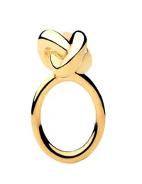 VAROLE Mode Unendlichkeit Knoten Ring Design Gold Farbe Midi Ringe für Frauen Schmuck Anel Feminino7825368