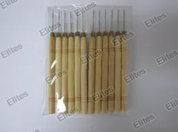 Wooden Handle Simple Pulling Needle Micro Ring Needle Hair Extension Tools 50pc Cheapst WTL1018764396