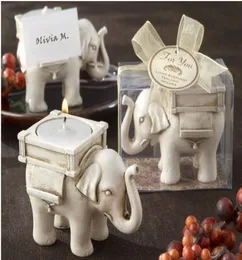 Bröllopsgäster Quotlucky Elephantquot Tea Light Candle Holder Party Favor Gift8507166