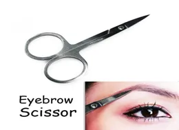 Makeup Tool Korea Small Eyebrow Scissors Cut Manicure Nose rostfritt stål Makeup sax Eyebrow With Sharp Head3497132