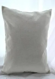 16x16 polegadas natural poli linho fronha em branco para sublimação DIY simples serapilheira capa de almofada bordados em branco diretamente de 2694609