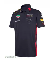 MENS POLOS F1 Wersja drużynowa fan samochodu Racing Suit Mężczyźni i kobiety Summer Red Shortsleeved Tshirt Fan Car Szybkie ubrania kombinezon Polo Customizat Customizat 02d1