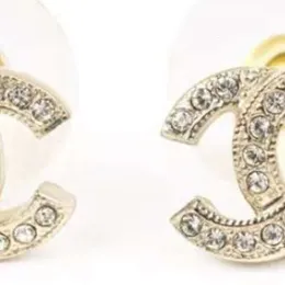 Kanałowe kolczyki stadninowe perły diamentowe kropla złote kolczyki projektant dla kobiety marki mody nie zanikają srebrne kolce weselne 2024 Prezent